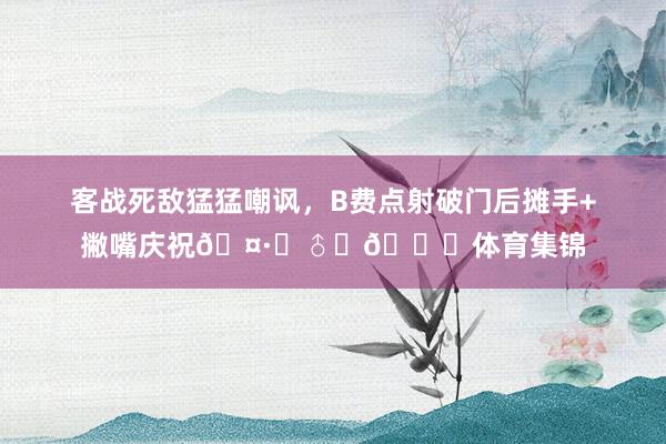 客战死敌猛猛嘲讽，B费点射破门后摊手+撇嘴庆祝🤷‍♂️🙁体育集锦