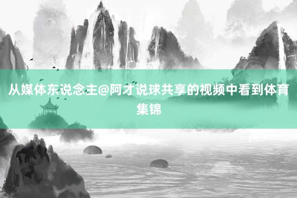 从媒体东说念主@阿才说球共享的视频中看到体育集锦