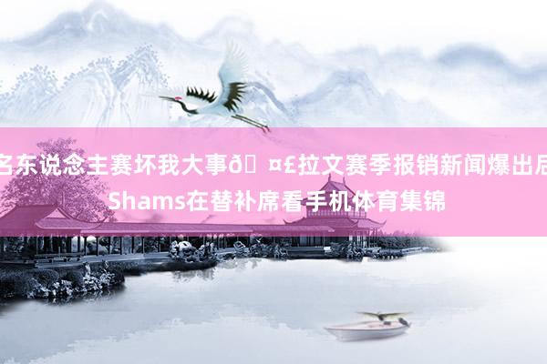 名东说念主赛坏我大事🤣拉文赛季报销新闻爆出后 Shams在替补席看手机体育集锦