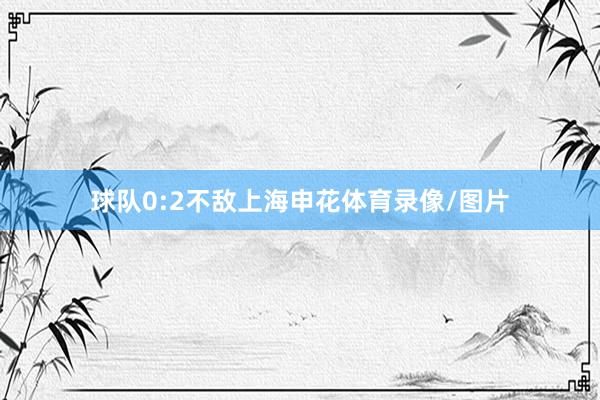 球队0:2不敌上海申花体育录像/图片